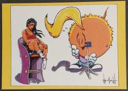 Carte Postale - Marc D. Latrique "Kinchi" - Comic Art, Cartoons & Commercial Graphics (Pin-up - Appareil Photo) - Advertising