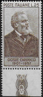1957 Italia Carducci 65D 1v. MNH Sassone N. 819 - 1961-70: Nieuw/plakker