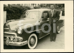 50s REAL PHOTO FOTO CHEVROLET CHEVY CAR DIPLOMATIC CORP AZORES AÇORES PORTUGAL AT8 - Auto's