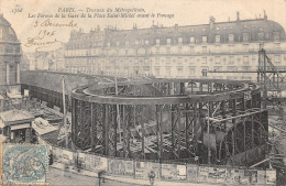 75-PARIS-TRAVAUX DU METROPOLITAIN-N°T2409-C/0213 - Métro Parisien, Gares