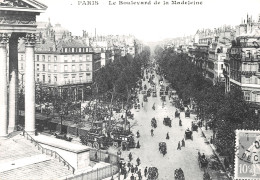 75-PARIS-LE BOULEVARD DE LA MADELEINE-N°T2409-C/0135 - Other & Unclassified