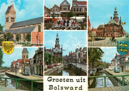 72686217 Bolsward Boalsert Kirche Rathaus Kanal Bolsward Boalsert - Sonstige & Ohne Zuordnung