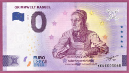 0-Euro XEKE 2022-2 GRIMMWELT KASSEL - DOROTHEA VIEHMANN - Privéproeven