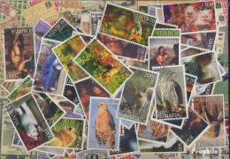 Burjatien Briefmarken-100 Verschiedene Marken - Verzamelingen