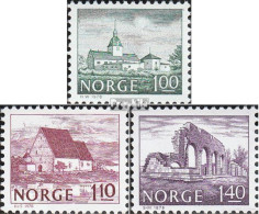 Norwegen 766-768 (kompl.Ausg.) Postfrisch 1978 Bauwerke - Ungebraucht