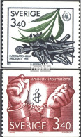 Schweden 1407-1408 (kompl.Ausg.) Postfrisch 1986 Jahr Des Friedens - Unused Stamps