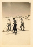 Sports D'hiver * Groupe De Skieurs * Ski Skieur  * Photo Ancienne 9x6.5cm - Sport Invernali