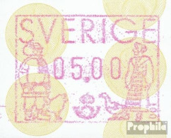 Schweden ATM1, 5.00 Nominale Postfrisch 1991 Automatenmarke - Vignette [ATM]