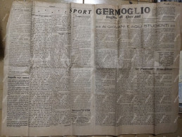 Rare Newspaper Giornale GERMOGLIO Foglio Di Giovani. Anno I, N.1, Roma 22 Gennaio 1923. Avanguardia Futurismo - Autres & Non Classés