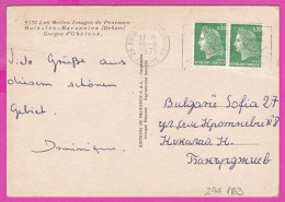 294183 / France - Buis-Les-Baronnies (Drome) Gorges D'Ubrieux PC 1971 USED 0.30+0.30 Fr. Marianne De Cheffer Flamme - 1967-1970 Maríanne De Cheffer