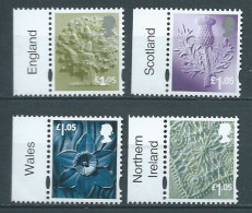 GROSSBRITANNIEN GRANDE BRETAGNE GREAT BRITAIN 2016 REGIONALS 1.05 VALUES (4) MNH - Inglaterra