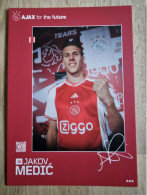 Card Jakov Medic - Ajax Amsterdam - 2023-2024 - Football - Soccer - Voetbal -Fussball - FC St. Pauli SV Wehen Istra 1961 - Fútbol