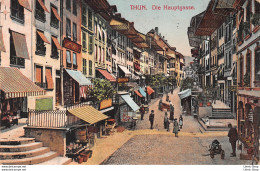 SCHWEIZ►THUN◄BE►1913◄CPA►DIE HAUPTGASSE►COLOR STREET VIEW►PEOPLE▬ MARKETS ►ÉDIT.PHOT. FRANCO-SUISSE - Other & Unclassified