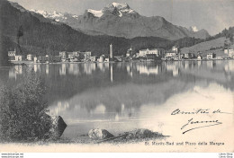 ►ST. MORITZ-BAD UND PIZZO DELLA MARGNA◄►1904◄►CACHET TRIANGULAIRE SUR TIMBRE TAXE 10 CENTIMES►WEHRLI, KILCHBERG No 6533 - Sankt Moritz