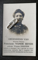 VIRGINIA DRAPPIER ° HEVERLEE 1860 + 1929  / FRANCISCUS VANDE REYDE - Images Religieuses