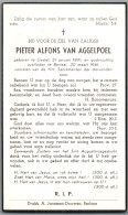Bidprentje Gestel - Van Aggelpoel Pieter Alfons (1891-1961) - Devotion Images