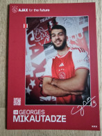Card Georges Mikautadze - Ajax Amsterdam - 2023-2024 - Football - Soccer - Voetbal - Fussball - Seraing FC Metz - Football