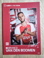 Card Branco Van Den Boomen - Ajax Amsterdam - 2023-2024- Football - Soccer - Voetbal - Fussball - Toulouse SC Heerenveen - Fútbol