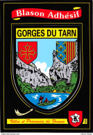 [48] GORGES DU TARN -  Cpm Autocollant Adhésif Blason écusson -  ♥♥♥ - Gorges Du Tarn