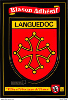 LANGUEDOC -  Cpm Autocollant Adhésif Blason écusson -  ♥♥♥ - Languedoc-Roussillon