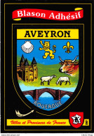 [12] Cpm Autocollant Adhésif Blason écusson AVEYRON "Rouergue" ♥♥♥ - Autres & Non Classés