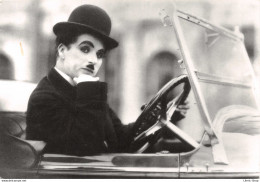 CHARLIE CHAPLIN Postcard Driving Old Car Roadster Auto  - Modern Postcard  ♥♥♥ - Attori