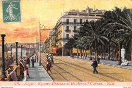 ALGER Square Bresson Et Boulevard Carnot N°48 Edition Aqua-Photo L.V.S  Cpa 1919 ♦♦♦ - Algiers