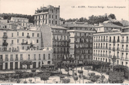 ALGER -Tournant Rovigo - Square Montpensier - Tramway Avec Pub "Amer Picon" Cpa ±1920 ♥♥♥ - Algiers