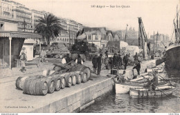 ALGER - Sur Les Quais - Embarquement Et Déchargement Des Marchandises - Locomotive à Vapeur Cpa±1930  ♥♥♥ - Alger