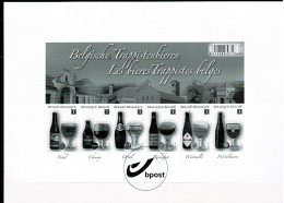 2012 GCA17 Zwart-wit Velletje BELGISCHE TRAPPISTENBIEREN Belgian Trappist Beers Bl197 - B&W Sheetlets, Courtesu Of The Post  [ZN & GC]