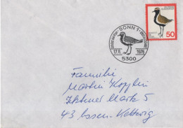 Germany Deutschland 1976 FDC Bird Birds, Schutz Die Vogel, Canceled In Bonn - 1971-1980