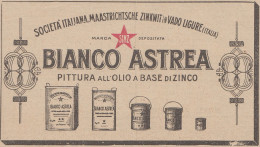 Bianco Astrea - Vado Ligure - 1922 Pubblicità Epoca - Vintage Advertising - Publicités