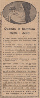 Società MELLIN - Quando Il Bambino Mette I Denti - 1922 Pubblicità Epoca - Publicités