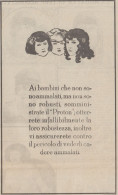 Somministrate Ai Bambini Il PROTON - 1922 Pubblicità - Vintage Advertising - Publicités
