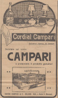 Cordial CAMPARI - Illustrazione - Stabilimento - 1922 Pubblicità Epoca - Publicités