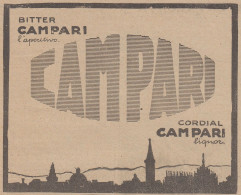 CAMPARI - Illustrazione Città In Penombra - 1922 Pubblicità - Vintage Ad - Pubblicitari