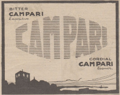 CAMPARI - Illustrazione Città In Penombra - 1922 Pubblicità - Vintage Ad - Pubblicitari