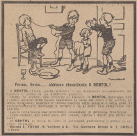 Dentifricio DENTOL - Vignetta - Bimbi Tirano Dente - 1923 Pubblicità - Pubblicitari