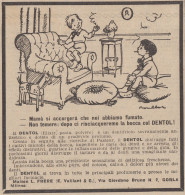 Dentifricio DENTOL - Vignetta - Fanciulli Fumano In Casa - 1923 Pubblicità - Pubblicitari