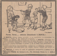 Dentifricio DENTOL - Vignetta - Gruppo Di Fanciulli - 1923 Pubblicità - Pubblicitari