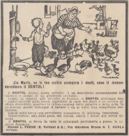 Dentifricio DENTOL - Vignetta - Zia Maria E Le Anitre - 1923 Pubblicità - Pubblicitari