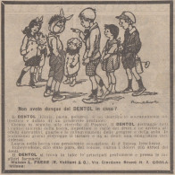 Dentifricio DENTOL - Vignetta - Gruppo Di Fanciulli - 1923 Pubblicità - Pubblicitari