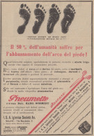 Suola Ortopedica PNEUMETTE - 1923 Pubblicità Epoca - Vintage Advertising - Pubblicitari