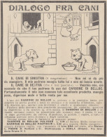 Carbone Di BELLOC - Vignetta - Dialogo Fra Cani - 1923 Pubblicità Epoca - Pubblicitari