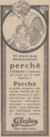 GLAXO Cresce Bambini Robusti - 1925 Pubblicità Epoca - Vintage Advertising - Publicités