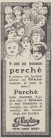 GLAXO Cresce Bambini Robusti - 1925 Pubblicità Epoca - Vintage Advertising - Publicités