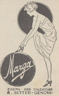 MARGA - Crema Calzature A. Sutter - Genova - 1925 Pubblicità - Vintage Ad - Publicités