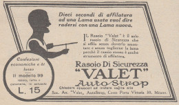 Rasoio Di Sicurezza VALET AutoStrop - 1925 Pubblicità Epoca - Vintage Ad - Publicités