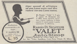 Rasoio Di Sicurezza VALET AutoStrop - 1925 Pubblicità Epoca - Vintage Ad - Reclame