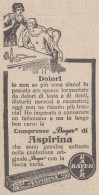 Compresse Bayer Di ASPIRINA - 1926 Pubblicità Epoca - Vintage Advertising - Publicités